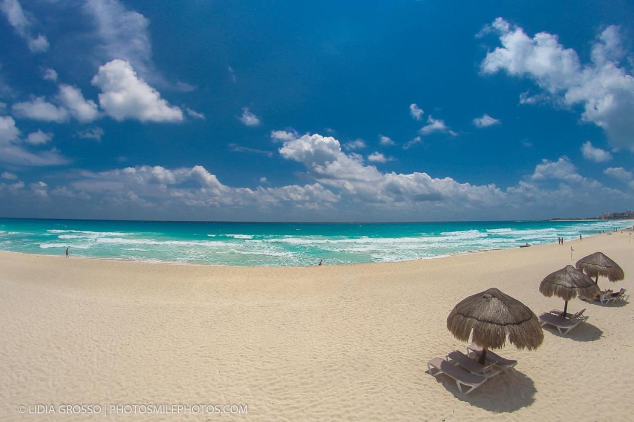 Apartment On The Beach With Terrace Ocean View, Brisas Cancun 01 By Beach & Ocean Apartments Экстерьер фото