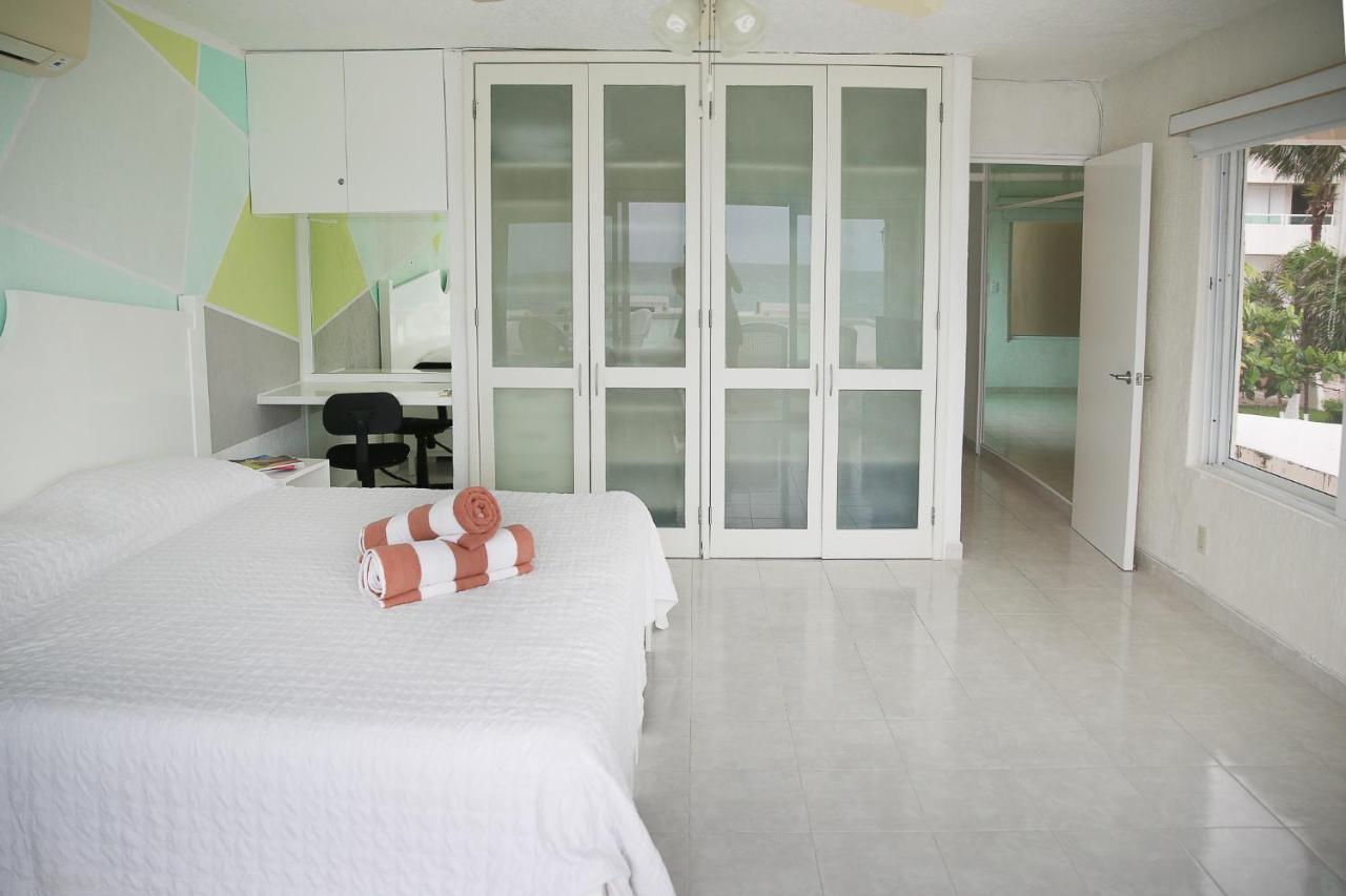 Apartment On The Beach With Terrace Ocean View, Brisas Cancun 01 By Beach & Ocean Apartments Экстерьер фото