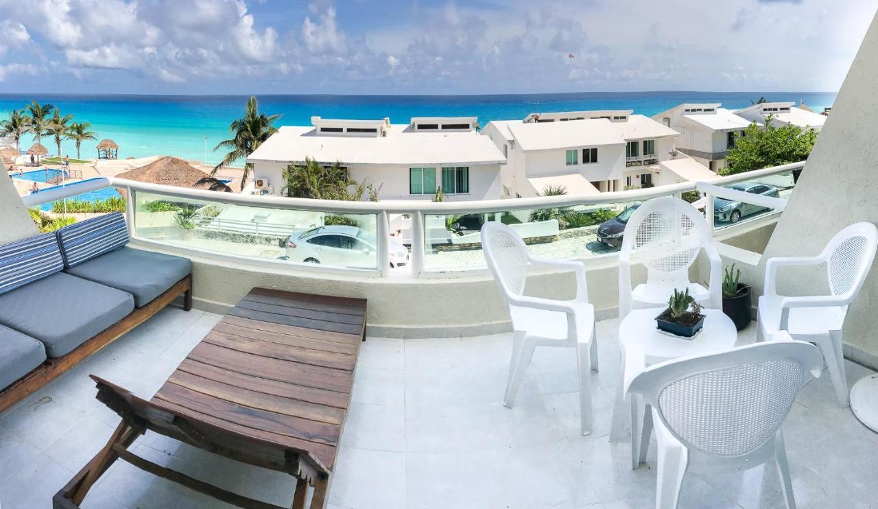 Apartment On The Beach With Terrace Ocean View, Brisas Cancun 01 By Beach & Ocean Apartments Экстерьер фото
