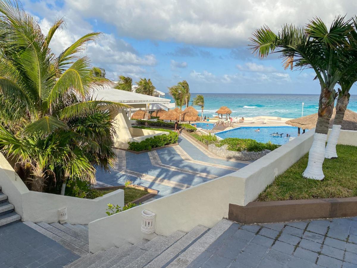 Apartment On The Beach With Terrace Ocean View, Brisas Cancun 01 By Beach & Ocean Apartments Экстерьер фото